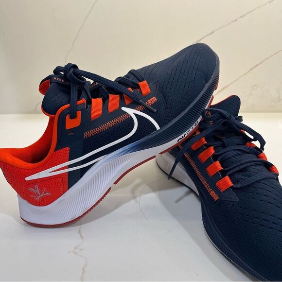Nike Air Zoom Navy and Orange Running Shoes NWOT - Picture 6 of 11
